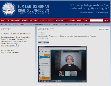 Father Phan Van Loi at hearing