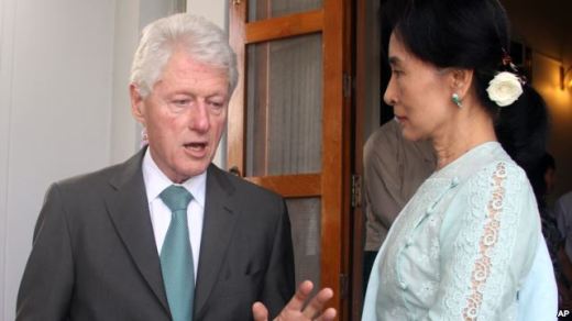 bill clinton-san suu kyi